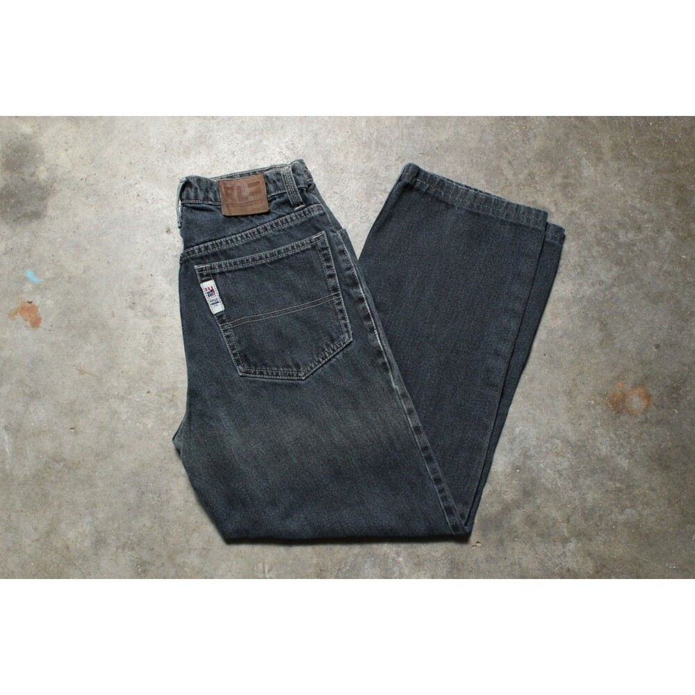 Vintage 1990's USA-Made Ralph Lauren Polo Boys Dark Wash Jeans - 28" x 26"